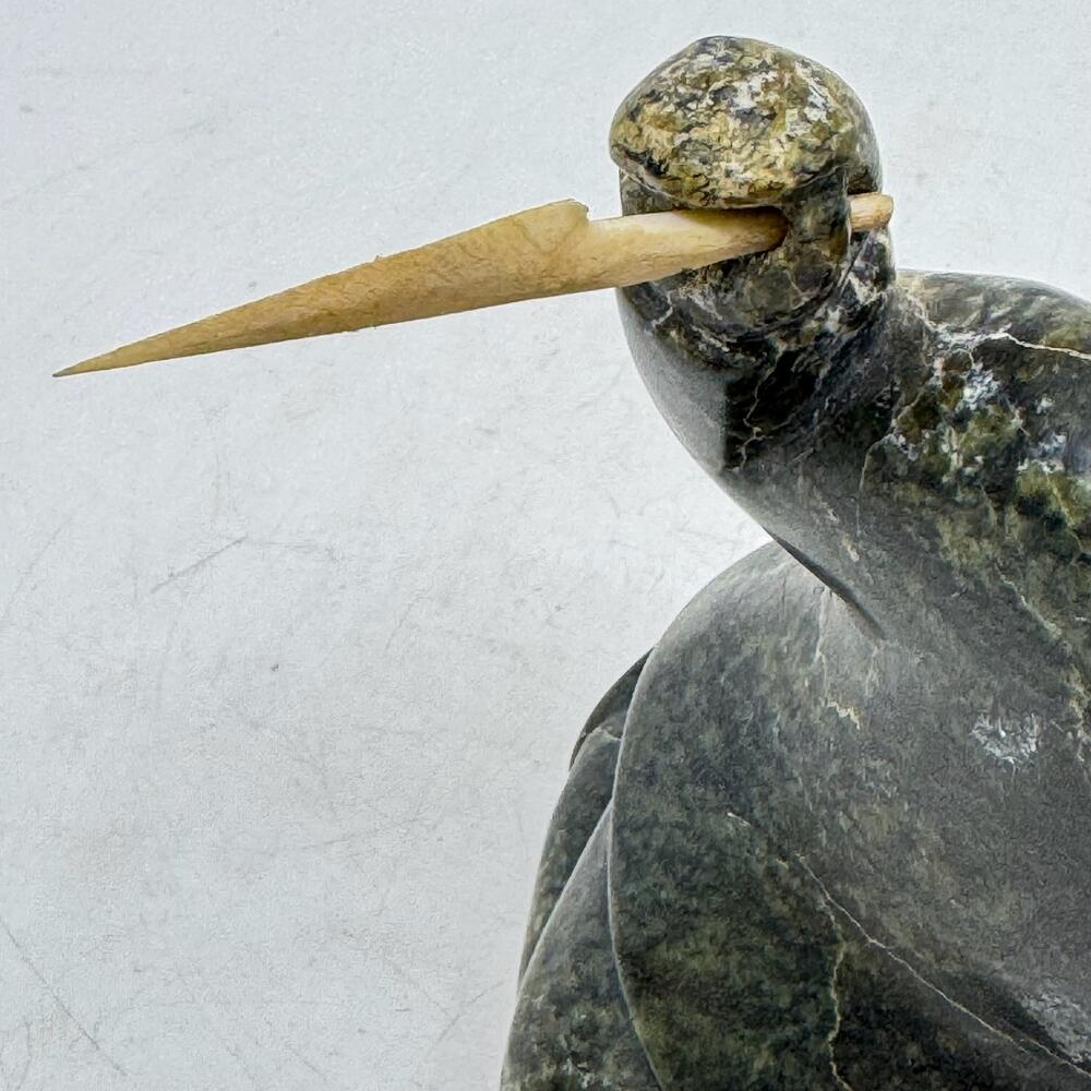 Inuit Hand Carved Hunter Sculpture by NAPATCHIE ASHOONA - Picture 5 of 9